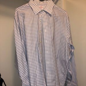 Brooks Brothers Blue and White Dress Shirt